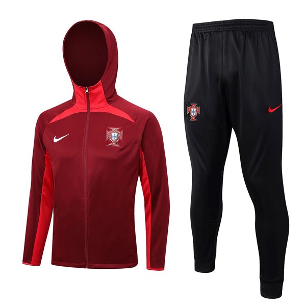 Hoodies Portugal 2023-2024 Rote